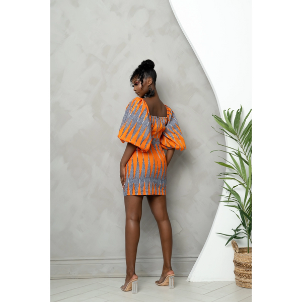 ÖFUURË FURO African Print Sweetheart Mini Dress – FRTWN