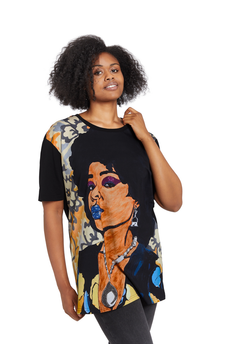 Mickalene Thomas Din Tres Belle Negresse T-Shirt