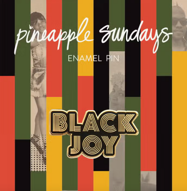 Black Joy Enamel Pin