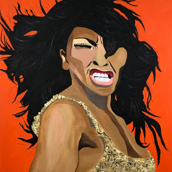 Tina Turner Queen of Rock - Women Who Rock Art Print