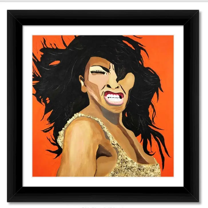 Tina Turner Queen of Rock - Women Who Rock Art Print
