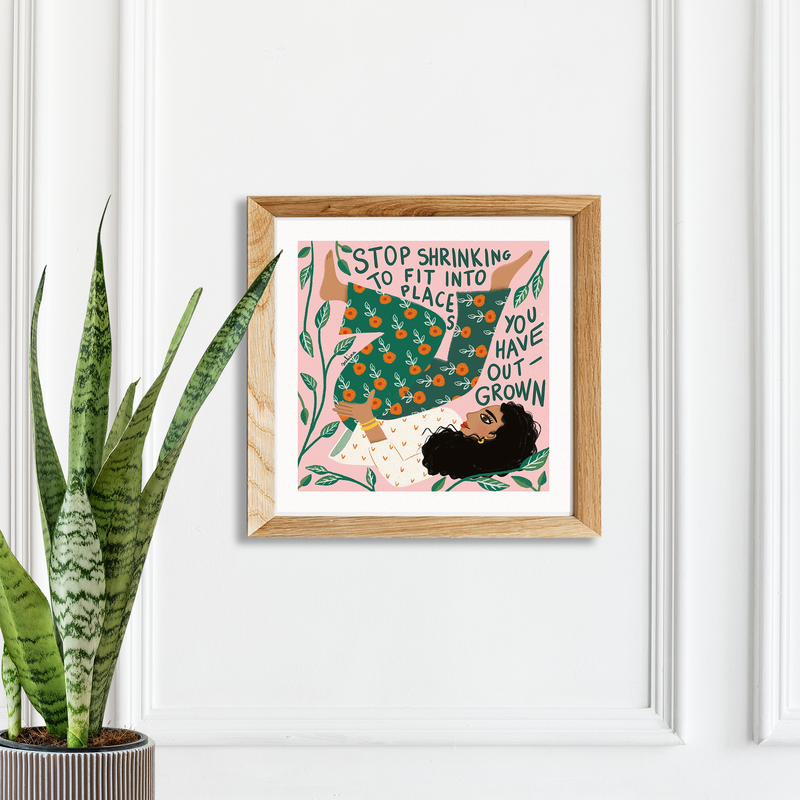 Stop Shrinking Art Print