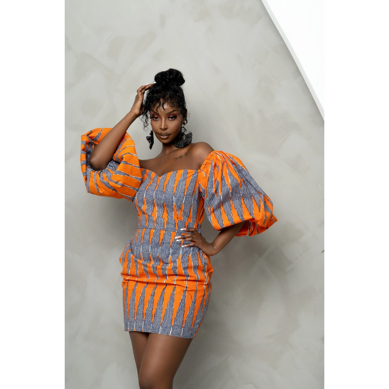 ÖFUURË FURO African Print Sweetheart Mini Dress – FRTWN