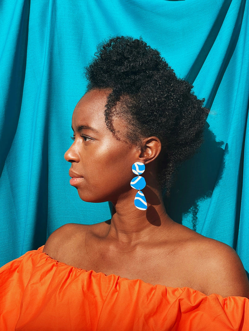 BLUE PRINT ANDI EARRINGS