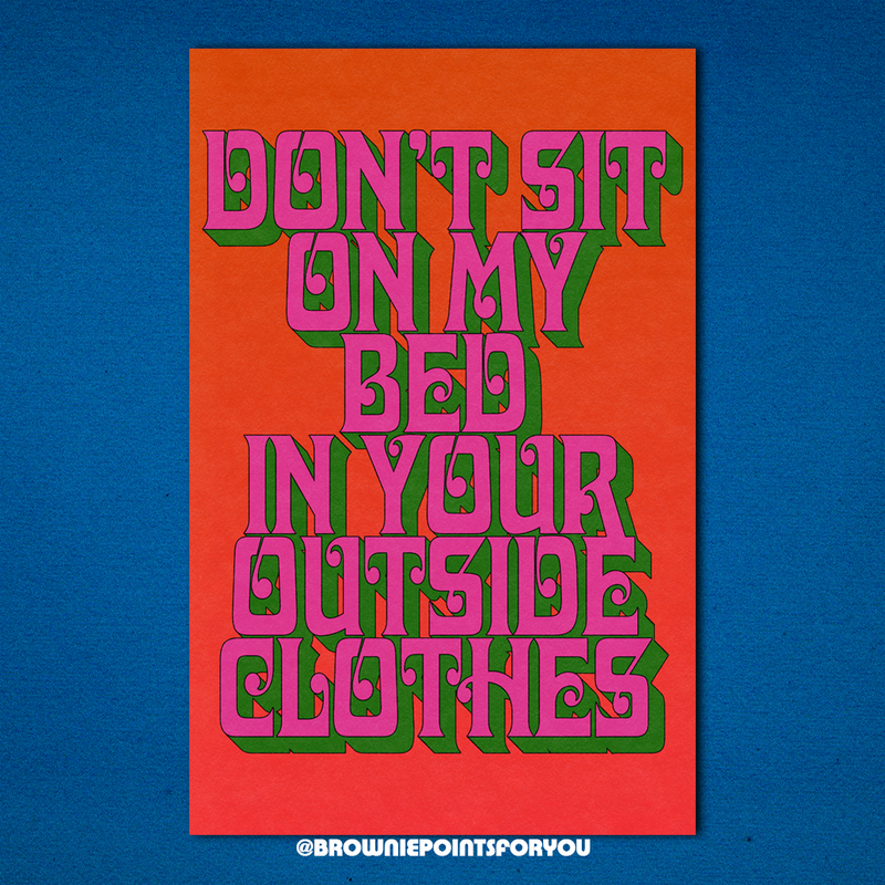 "DON'T SIT" Poster