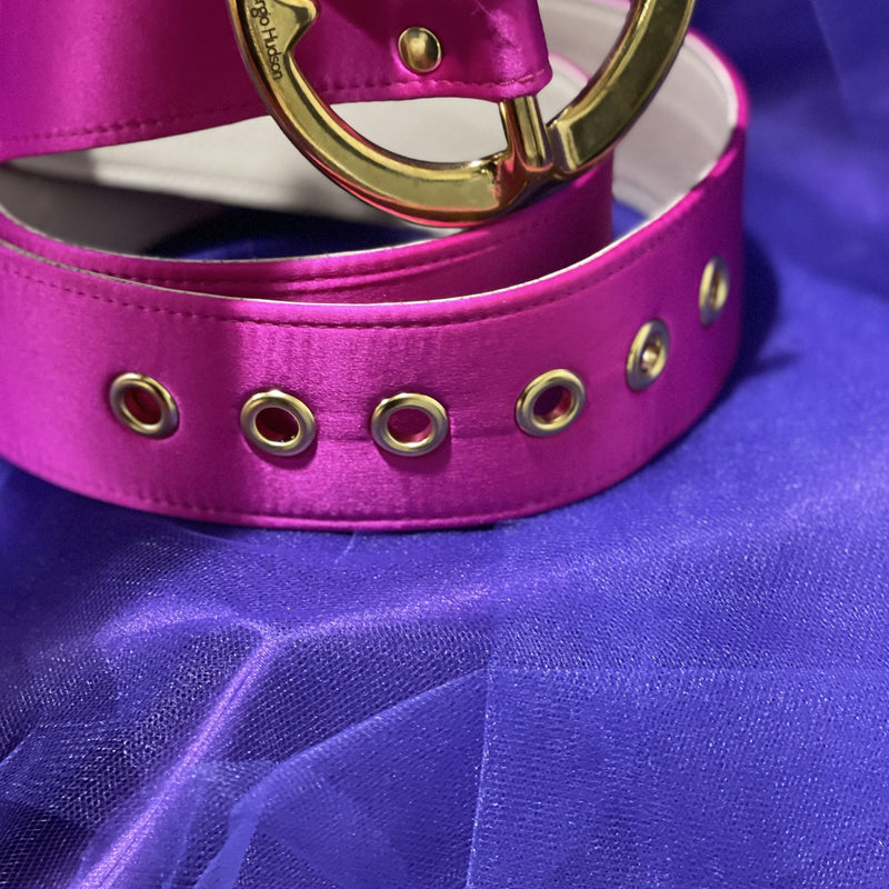 Magenta Silk Signature Belt