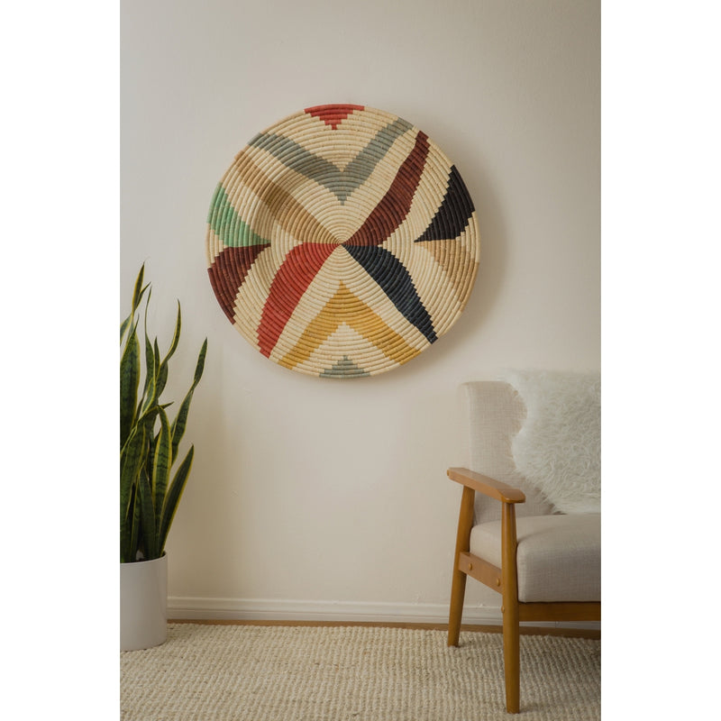 32" Jumbo Mod Annette Woven Wall Art Plate