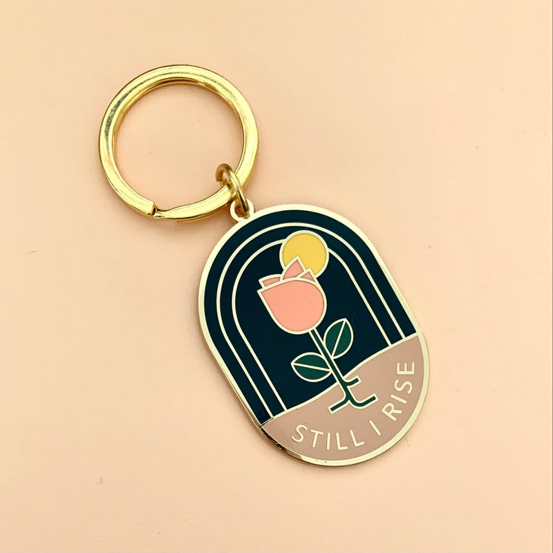 Still I Rise Enamel Keyring